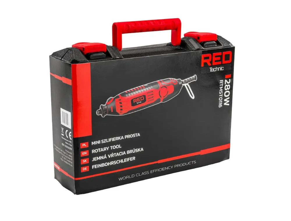Mini polizor drept, 280 W, Red Technic RTMST0116