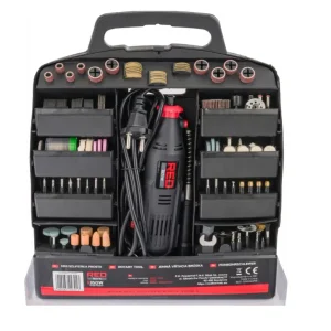 Mini polizor drept cu accesorii, 300 elemente, Red Technic RTSPT0047