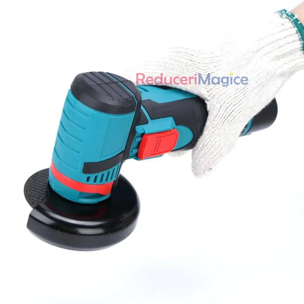 Mini polizor portabil GrinderPro 2 x Acumulatori + 6 Panze Cadou