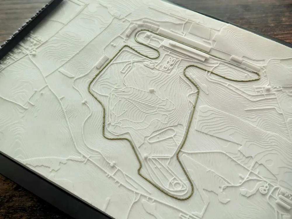 Miniatură Circuit F1 relief, Hungaroring