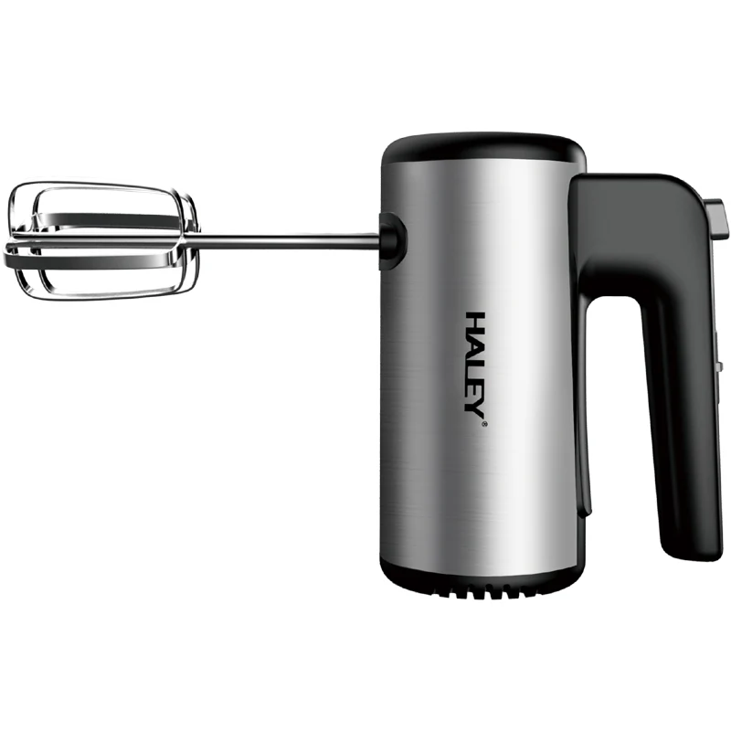 Mixer de Mână din Inox HALEY 500W – 5 Viteze, Motor Puternic, Design Vertical, Accesorii Incluse