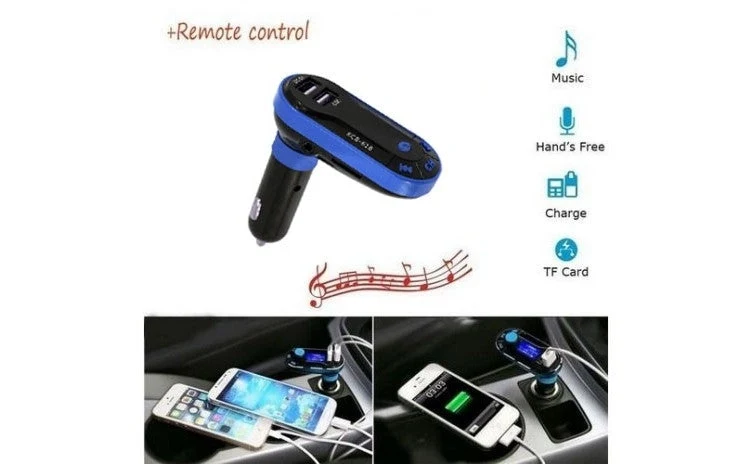 Modulator auto bluetooth cu telecomanda si suport magnetic telefon cu fixare rapida