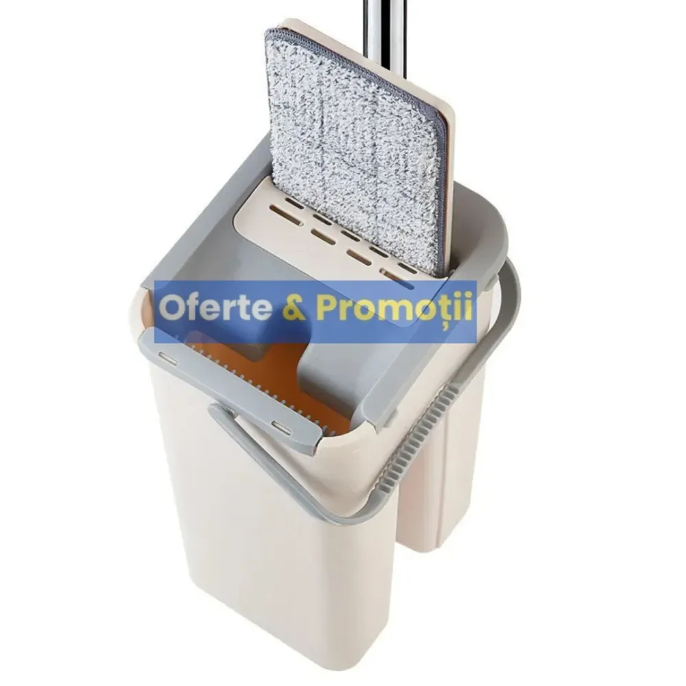 Mop cu galeata si 2 rezerve incluse