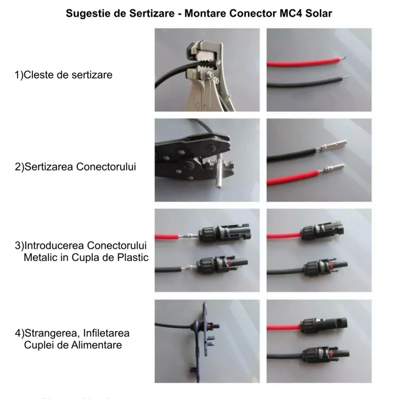 Mufe Mc4 pentru panouri fotovoltaice set 10 bucati