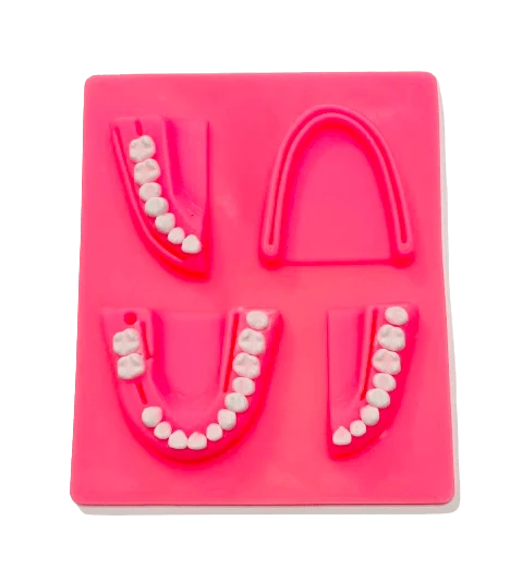 Mulaj sutura dentara cu dinti albi, din silicon, Suture Expert