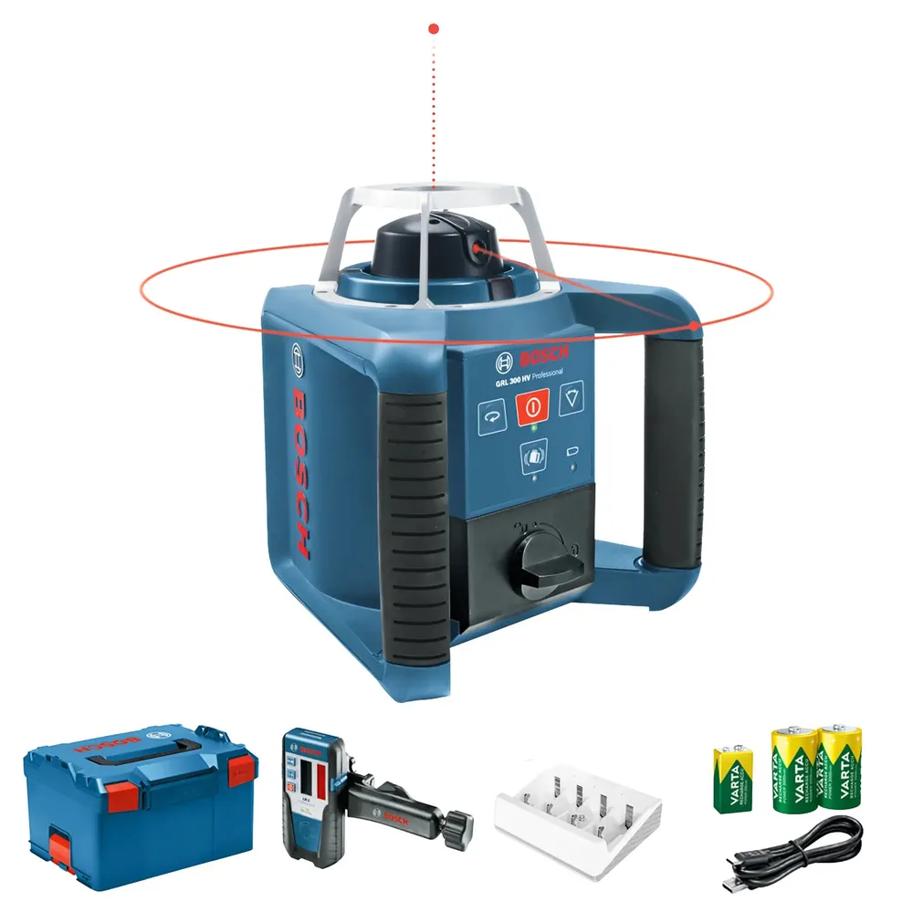 Nivel cu laser Bosch GRL 300 HV + LR 1