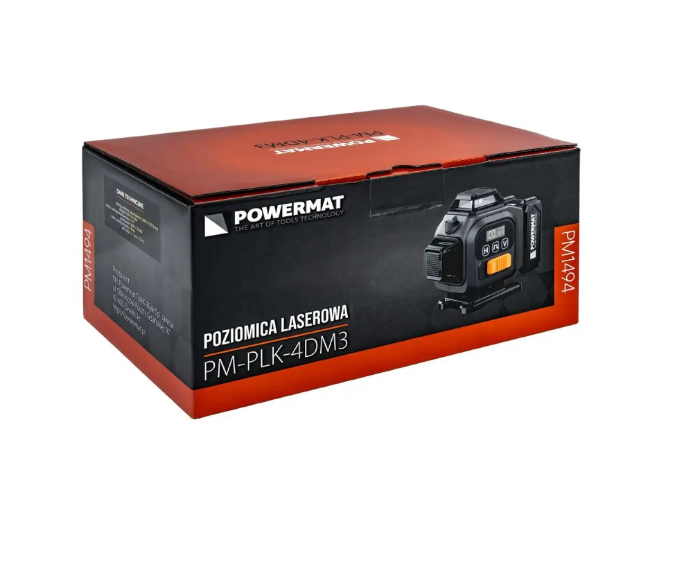 Nivela laser cruce cu acumulator PM-PLK-4DM3, 4.2 V, Powermat PM1494
