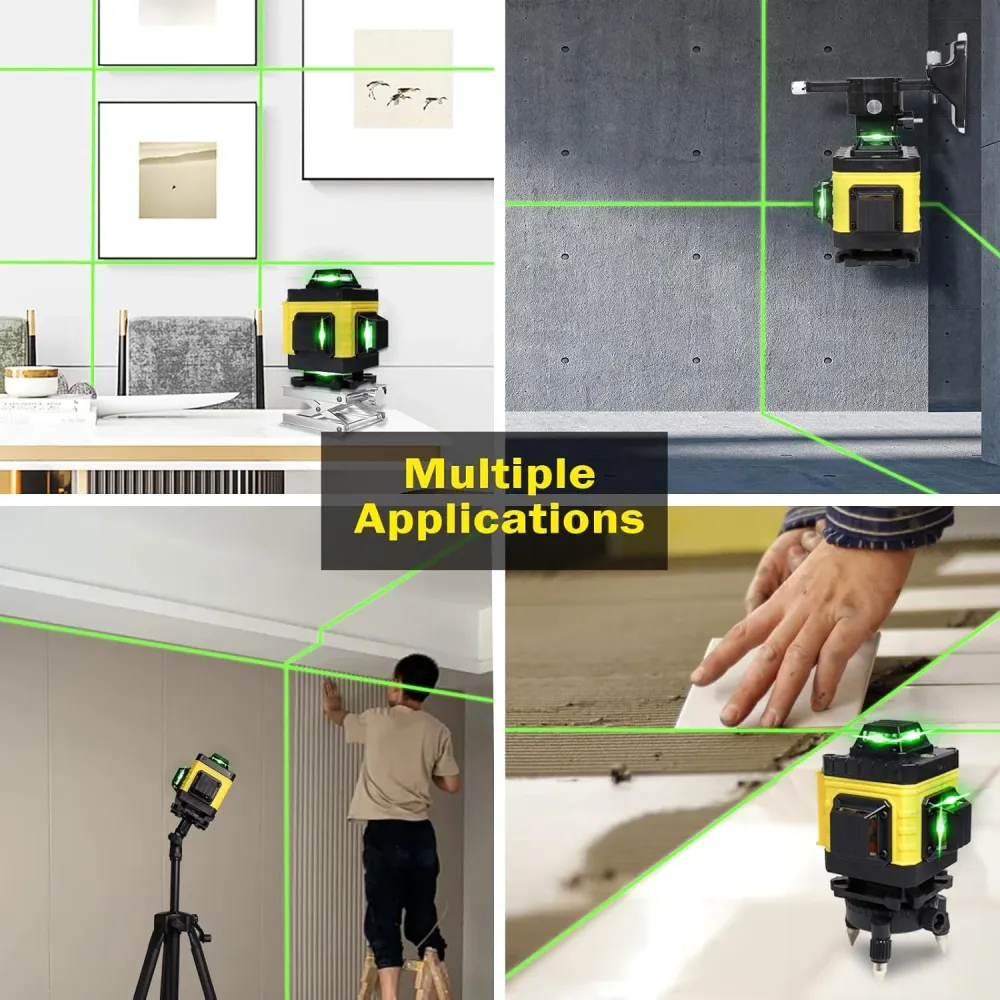 Nivela Laser 3D Leihmann cu Linii Verzi si Accesorii Complete