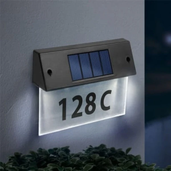 Numar de casa solar cu led