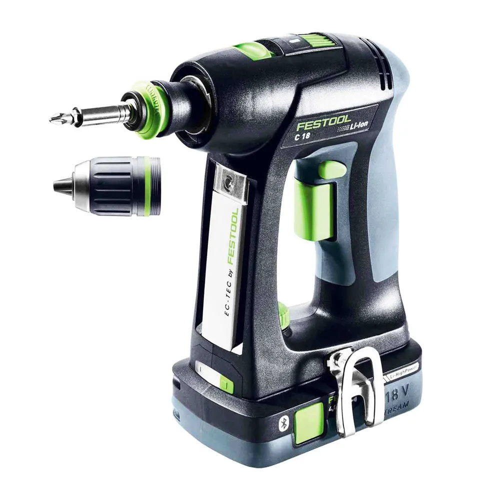 șofer de burghiu Festool C 18 HPC 4,0 I-Plus 18V 4Ah