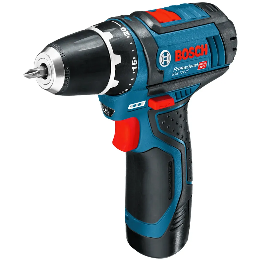 Şofer de găurit Bosch GSR12V-15 12V 2Ah