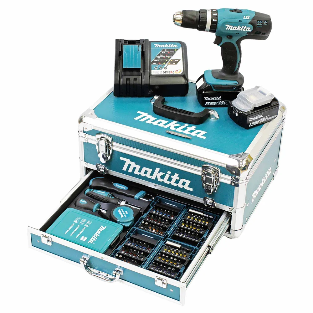Şofer de găurit Makita DHP453RFX2 18V 3Ah