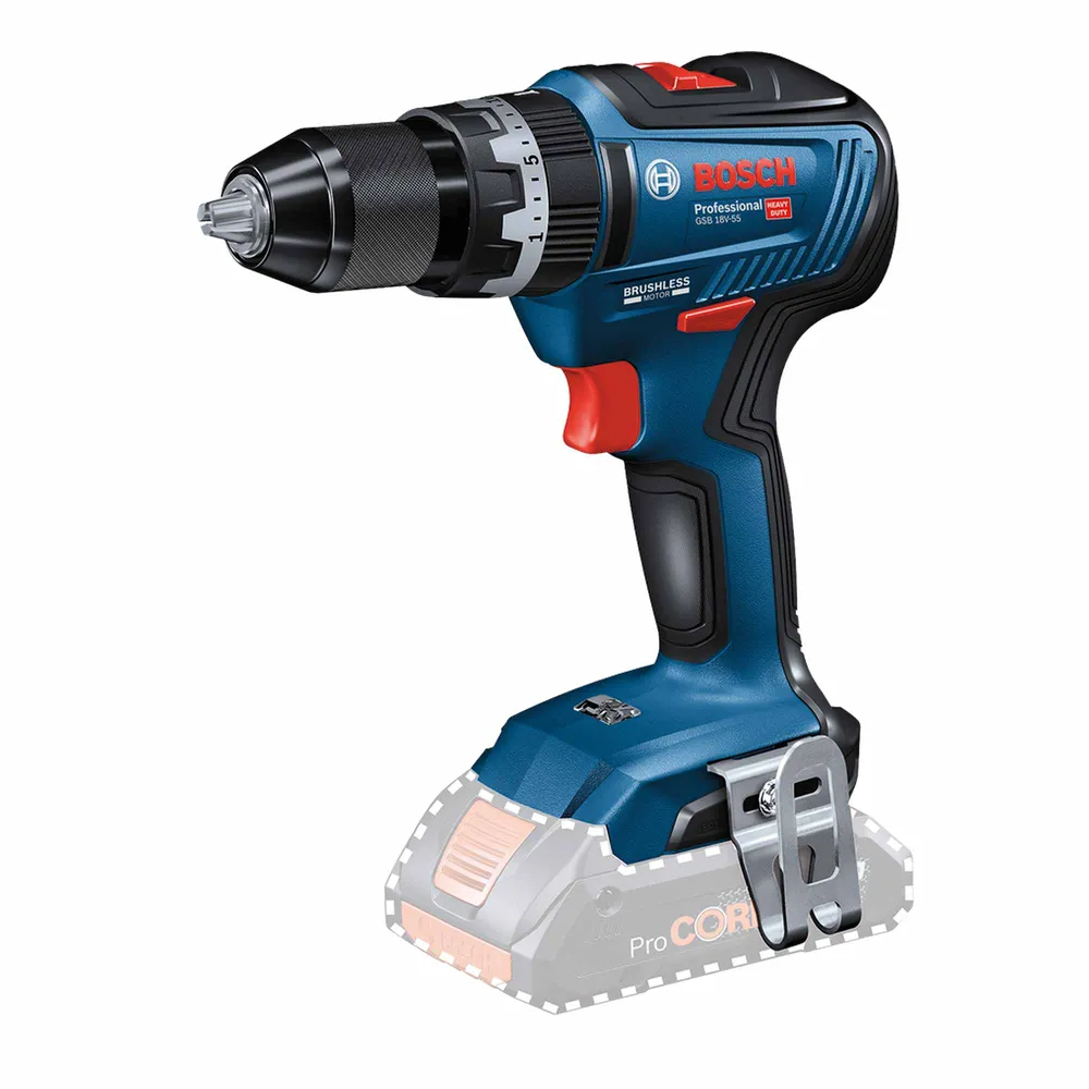 Şofer de găuritor Bosch GSB 18V-55 4Ah ProCORE