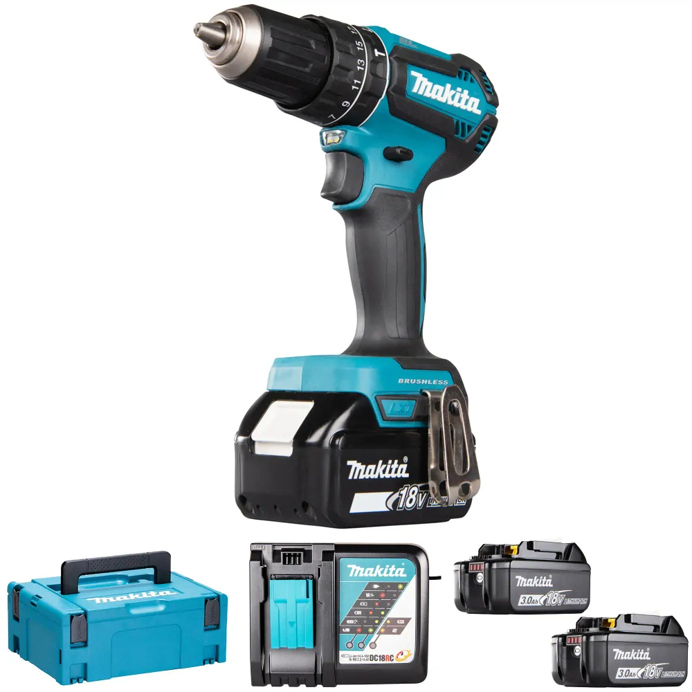 Şofer de găuritor Makita DHP485RF3J 18V 3Ah
