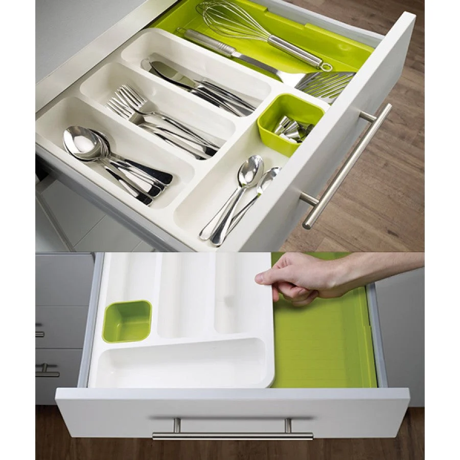 Organizator extensibil de tacamuri pentru sertar