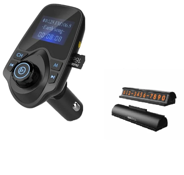 Pachet auto 2 1! Modulator masina + Placuta numar telefon