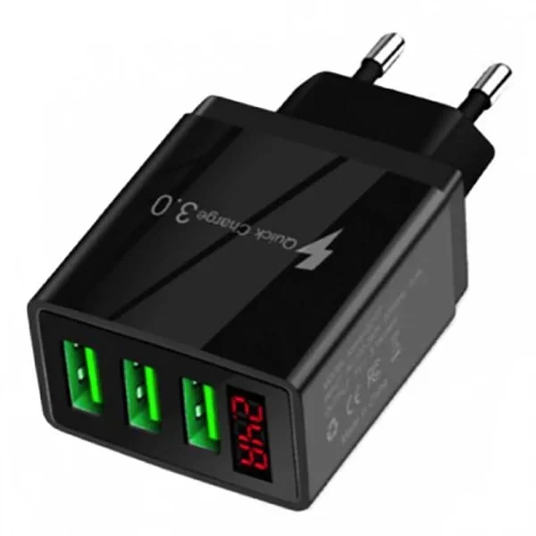 Pachet complet! Lanterna puternica 500 m+Incarcator priza cu 3 USB si afisaj LED