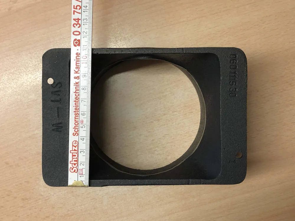 Pata tranzitorie dreptunghiulară la aproximativ Ø 120 mm