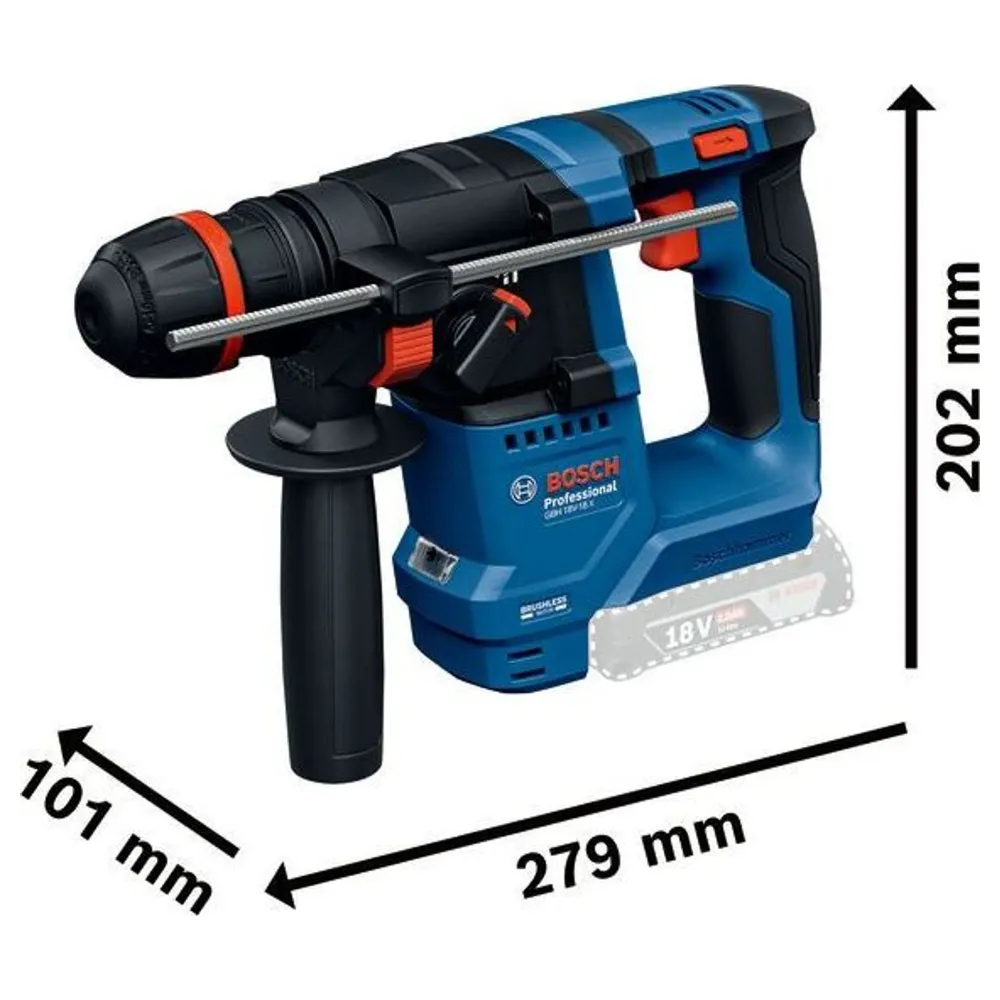 Percuție cu ciocan Bosch GBH 18V-18 X PRO 18V
