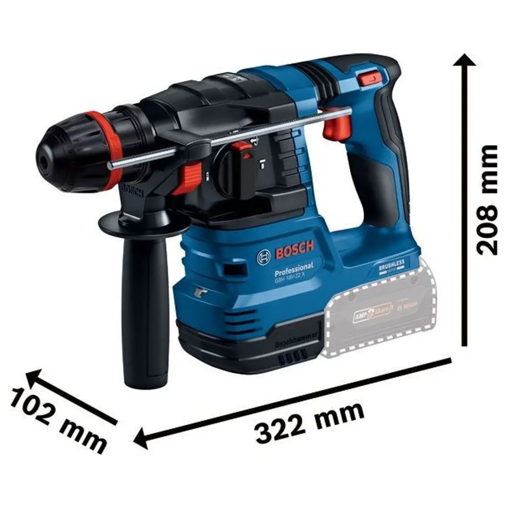 Percuție cu ciocan Bosch GBH 18V-22 X PRO 18V