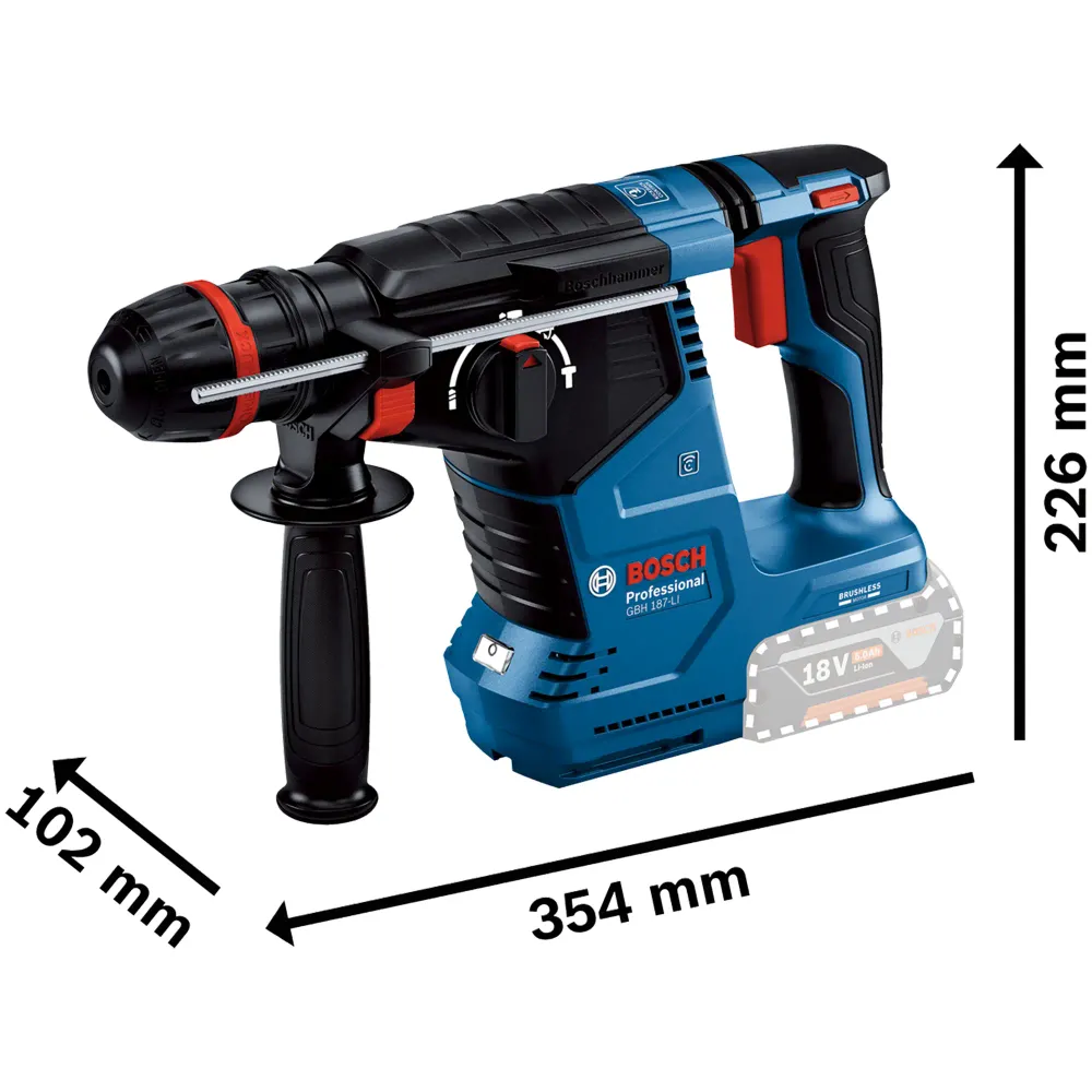 Percuție cu ciocan Bosch GBH 18V-24 C PRO 18V