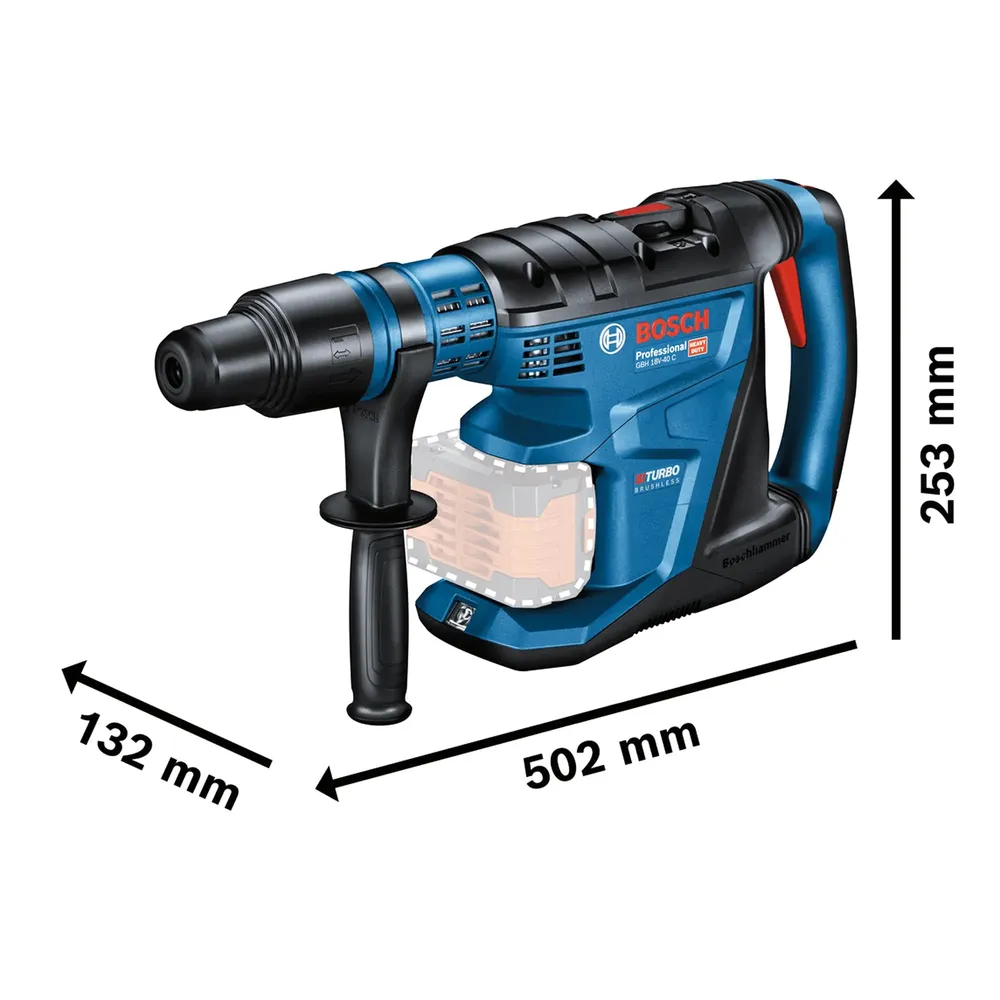 Percuție cu ciocan Bosch GBH 18V-40 C PRO 18V 8Ah