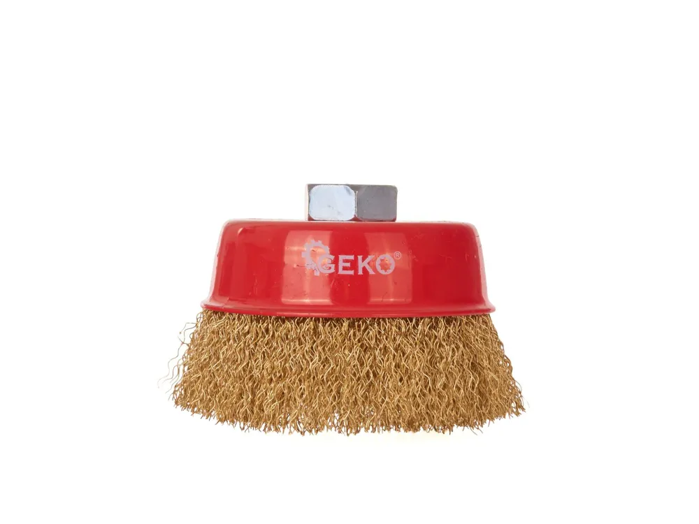 Perie cupa din sarma de otel, 100 mm, Geko G00590-3