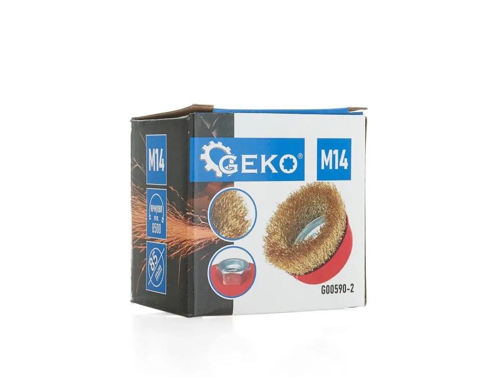 Perie cupa din sarma de otel, 85 mm, Geko G00590-2