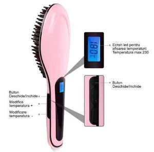 Perie indreptat parul Straight Brush + Epilator multifunctional CADOU