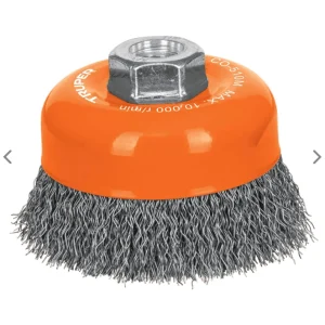 Perie sarma pentru flex, cupa ø125 mm , sarma fina otel - Truper