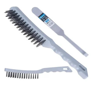 Perie de sarma cu 4 randuri, maner de plastic, Geko G00740