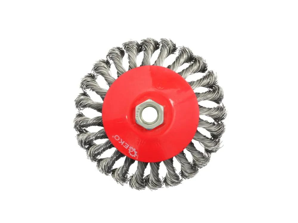 Perie de sarma rotativa laterala, 125 mm, M14, Geko G00607