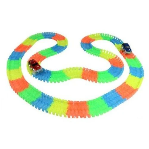 Pista flexibila 165 piese, cu masinuta LED