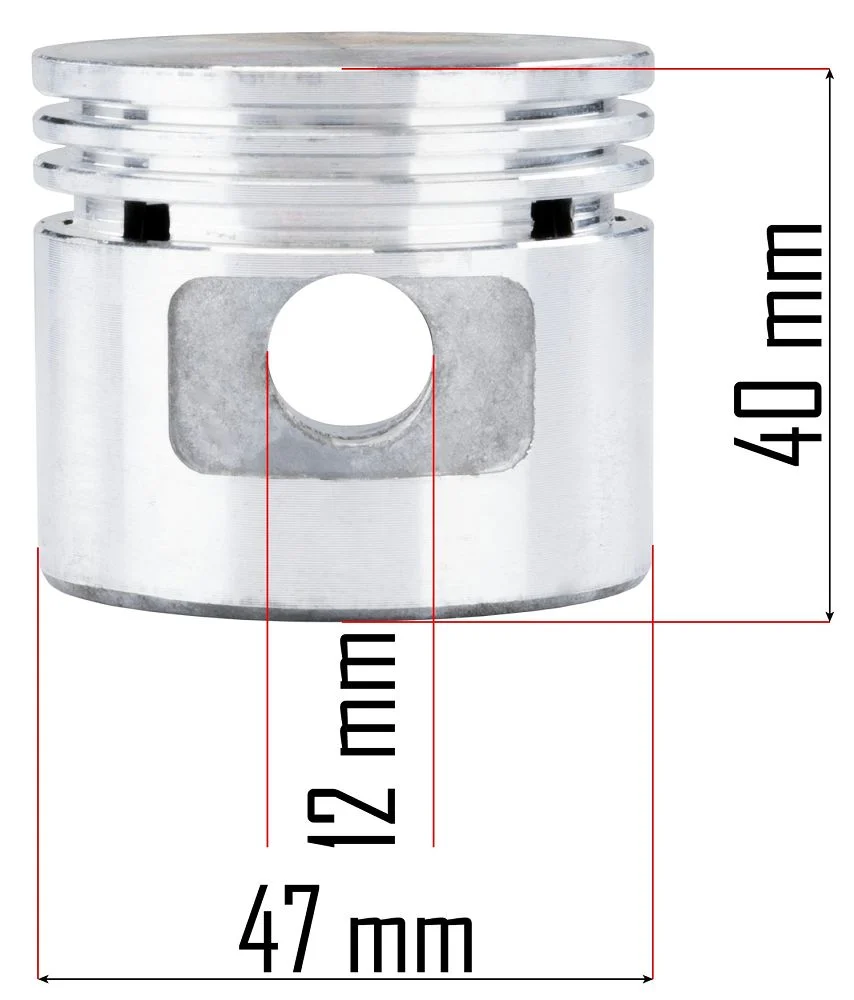 Piston complet pentru compresor, Powermat PM-KO-100T-V2-TK