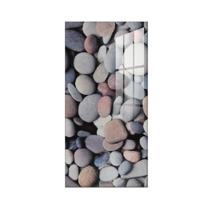 10 Placi Tapet imitatie marmura, Din PVC, 60x30cm, Grosime 2mm, Suprafata 1.8mp, Model pietre