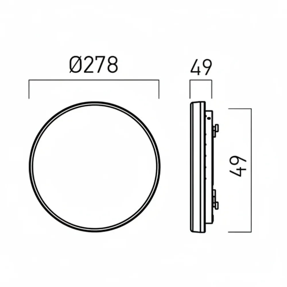 Plafoniera LED Arelux 18W lumina reglabila alb rece cald
