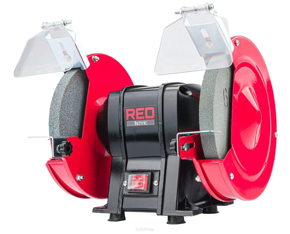 Polizor dublu de banc, 200 mm, Red Technic RTSS0084