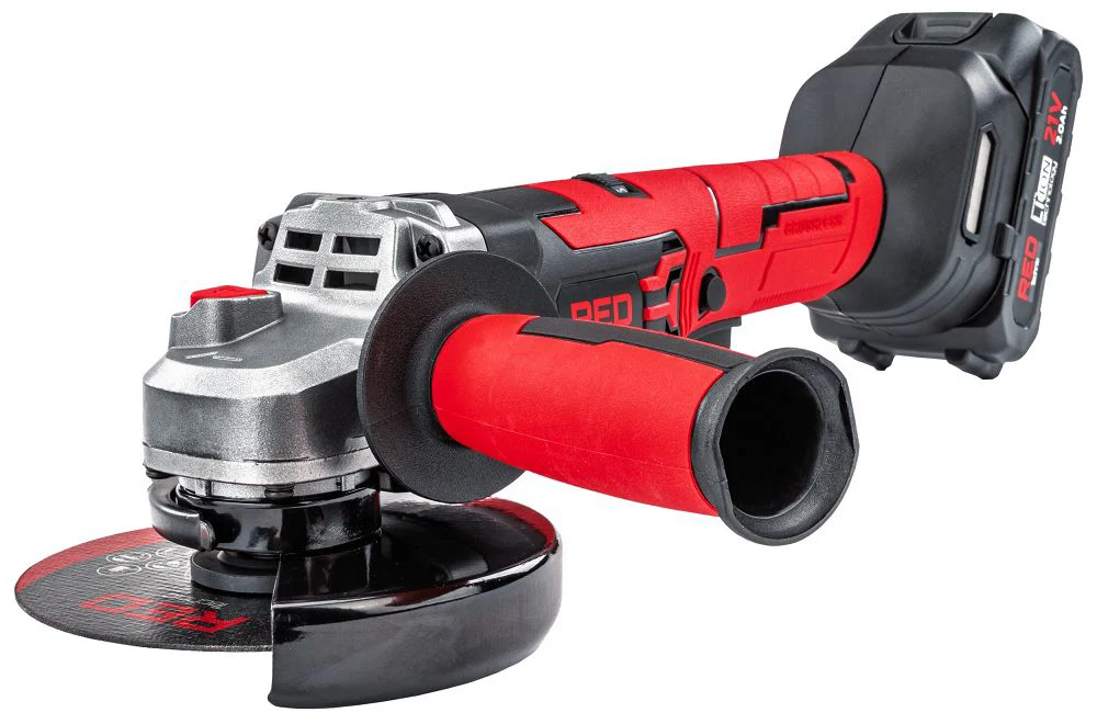 Polizor unghiular cu acumulator, 21 V, 10000 rpm, Red Technic RTSZK0140