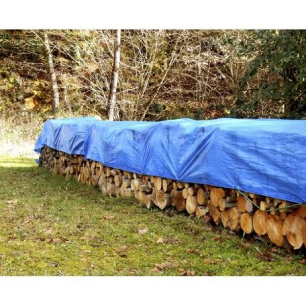 Prelata impermeabila cu inele, 80 gr/mp, rezistenta UV - 3 x 4 m