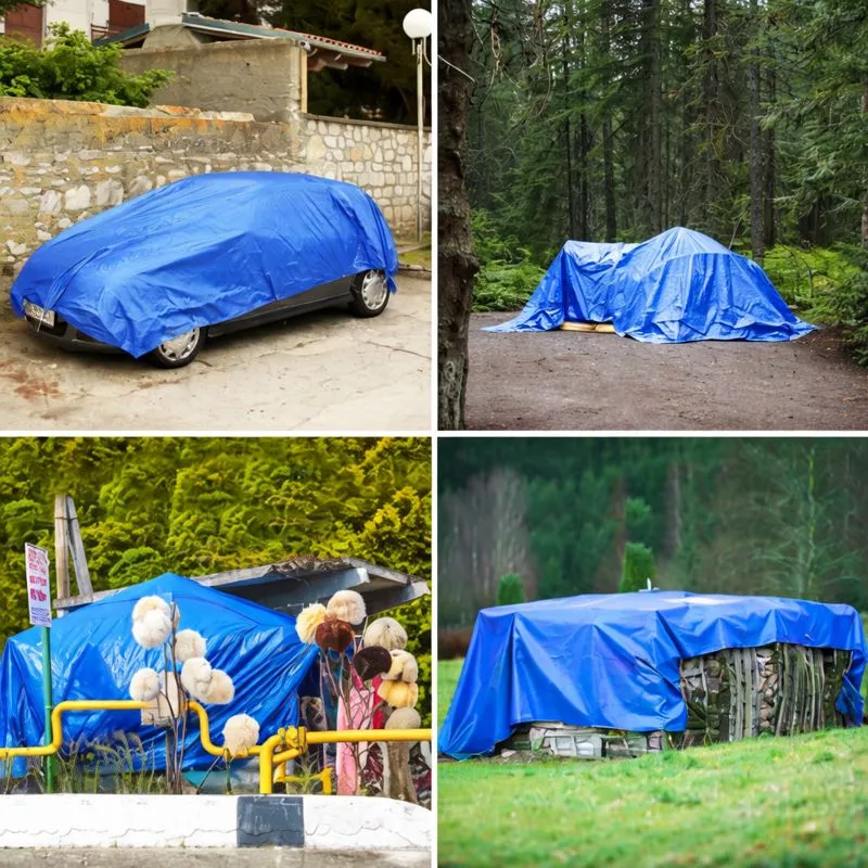 Prelata de protectie 4/6 m, impermeabila, rezistenta la UV si grindina