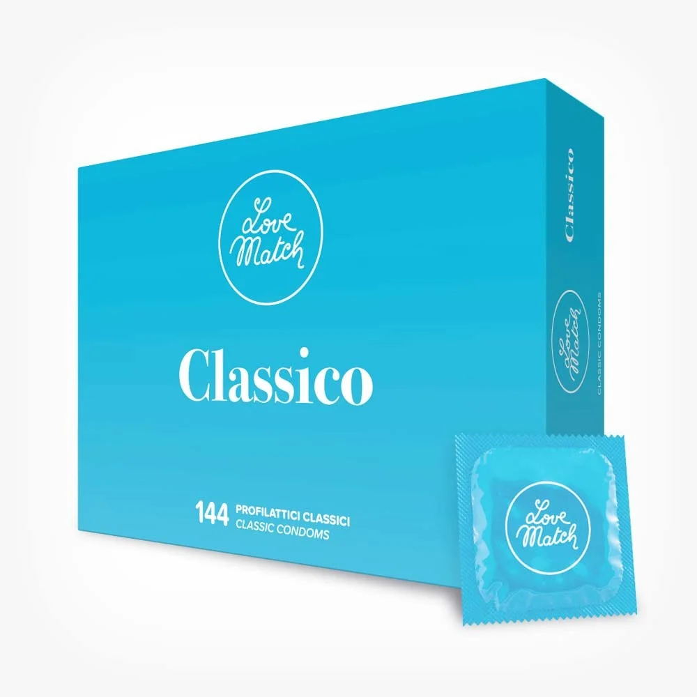 Prezervative profesionale Love Match Classico, senzatie naturala si confort, 144 buc