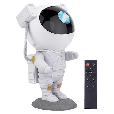 Proiector laser Astronaut cu joc de lumini nebula si stele, LED
