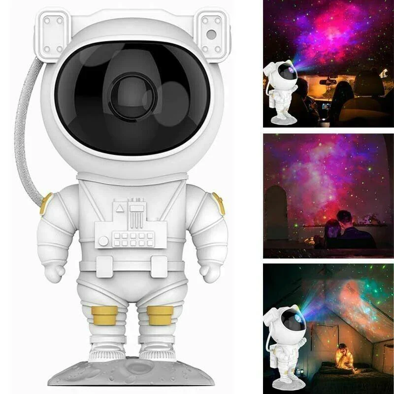 Proiector laser Astronaut cu joc de lumini nebula si stele, LED