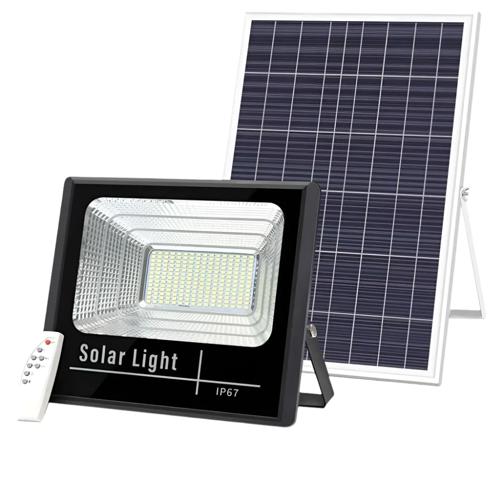 Proiector led 300w,cu panou solar si telecomanda