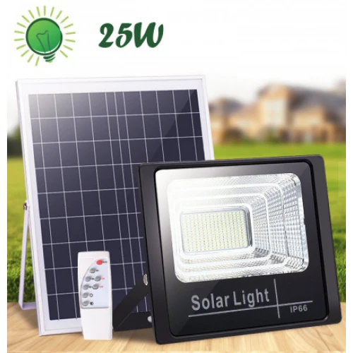 Proiector LED 60W IP 65 cu panou solar si telecomanda