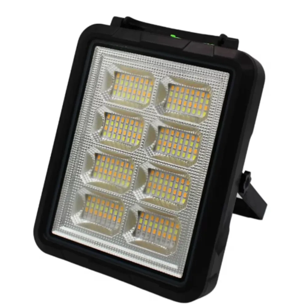 Proiector Solar de lucru 300w mutifunctional portabil kit de urgenta cu 8 celule 200 leduri