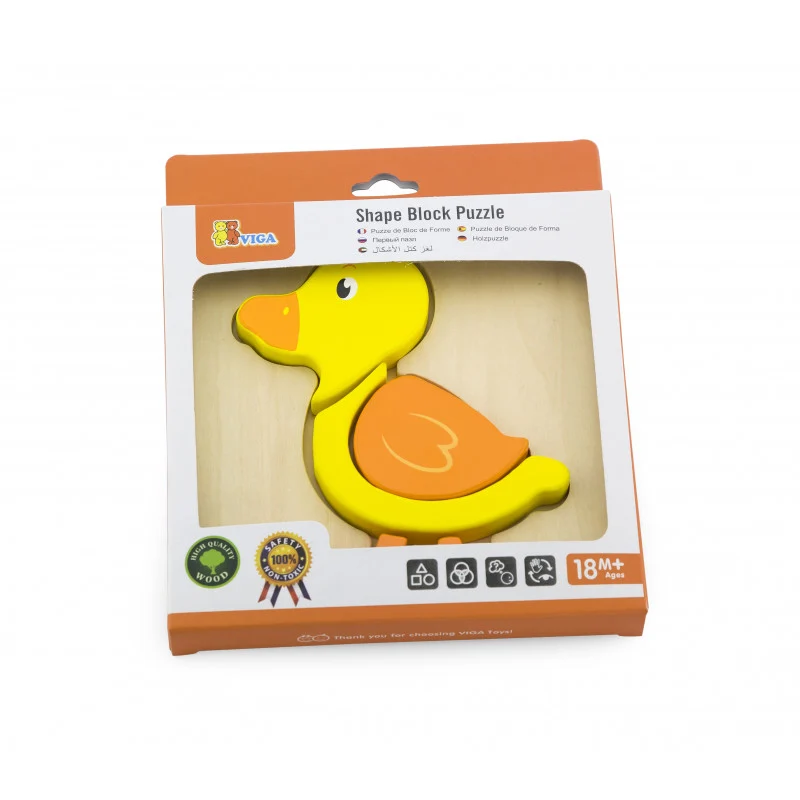 Puzzle din lemn - rata, Viga