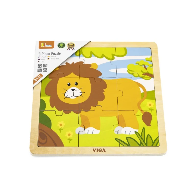 Puzzle din 9 piese mari Viga - 18 modele disponibile