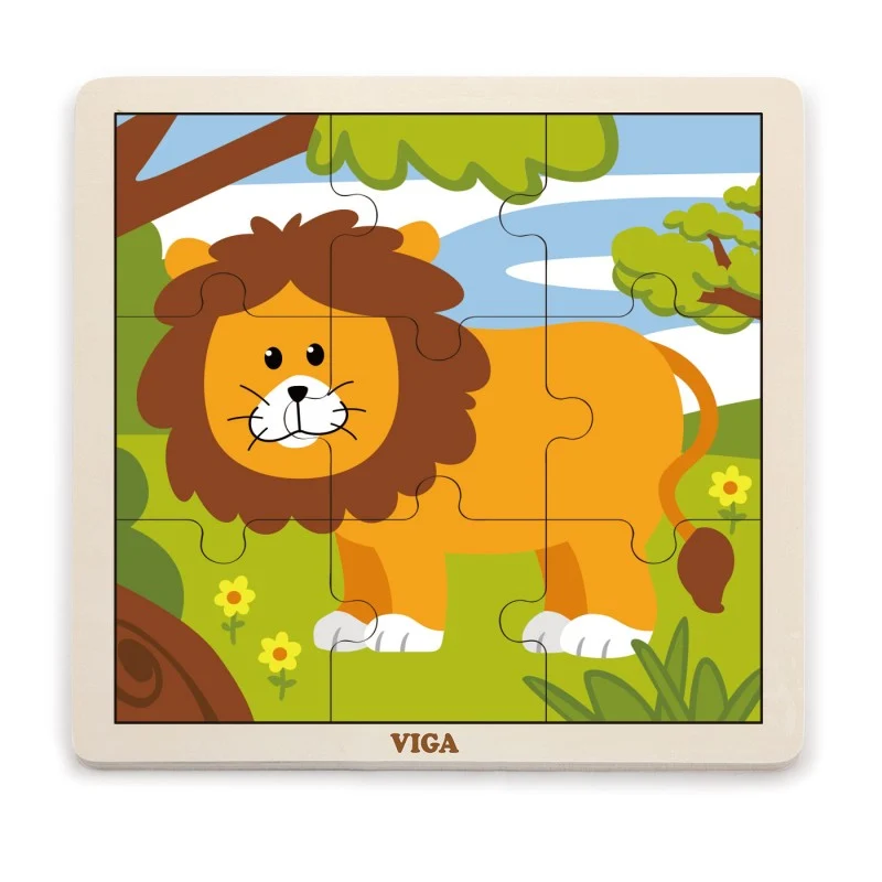 Puzzle din 9 piese mari Viga - 18 modele disponibile