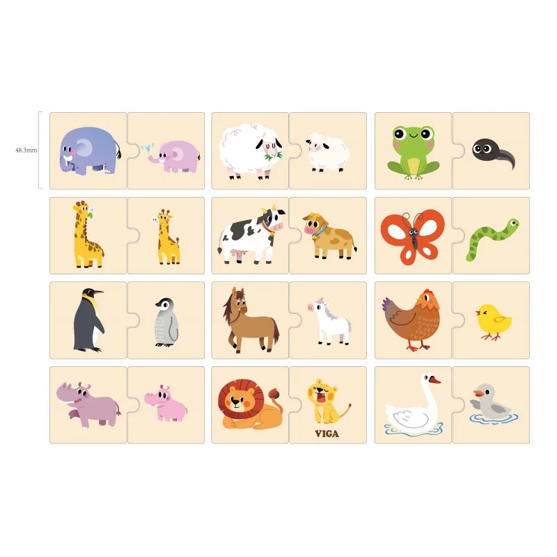 Puzzle Mama si puiul, Viga